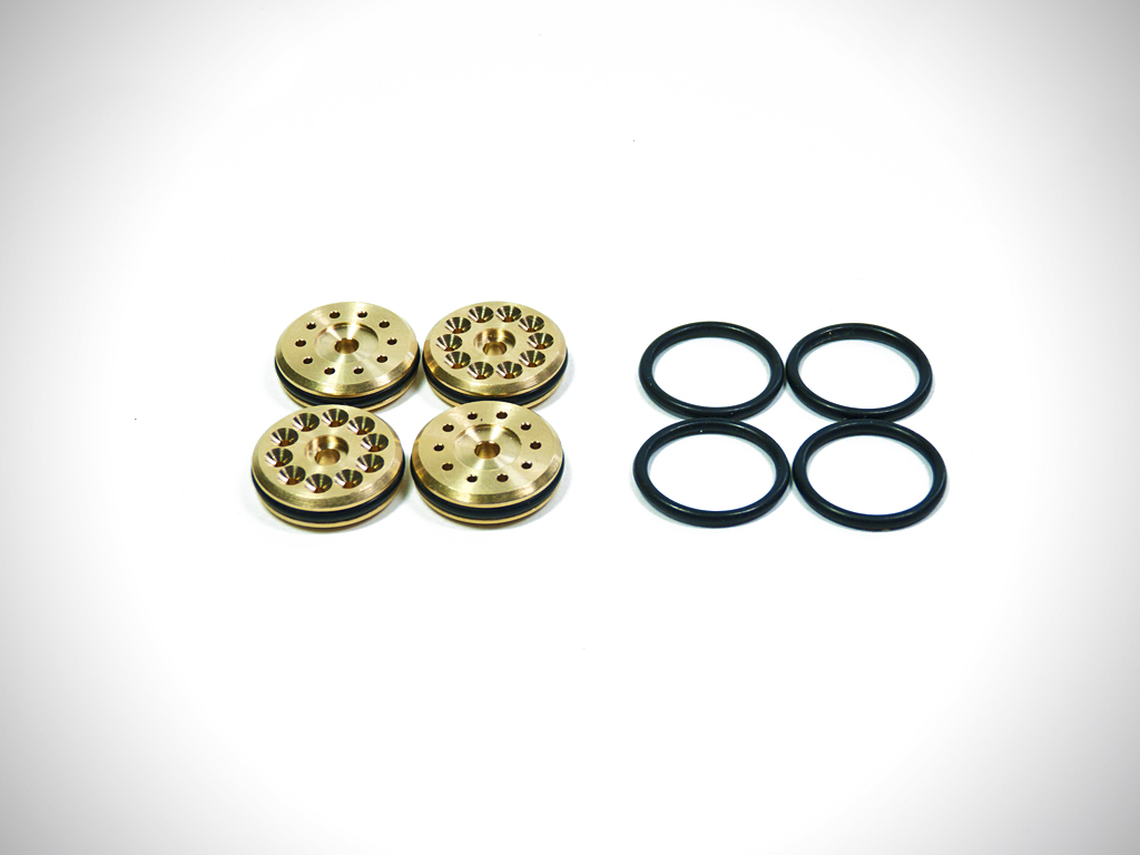 V3 Brass 16mm Tapered 10-Hole Piston Set (5x1.15mm, 5x1.0mm) (Di - Click Image to Close